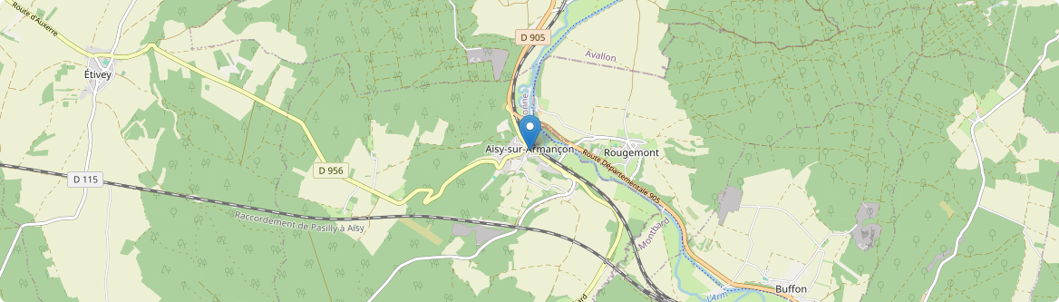 Aisy-sur-Armançon - Carte
