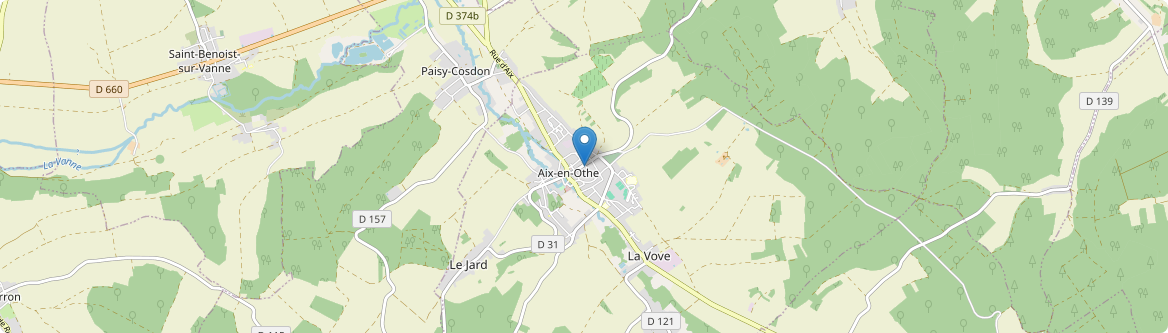 Aix-Villemaur-Pâlis - Carte