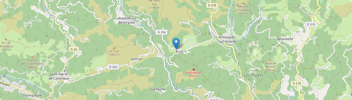 Aizac - Carte