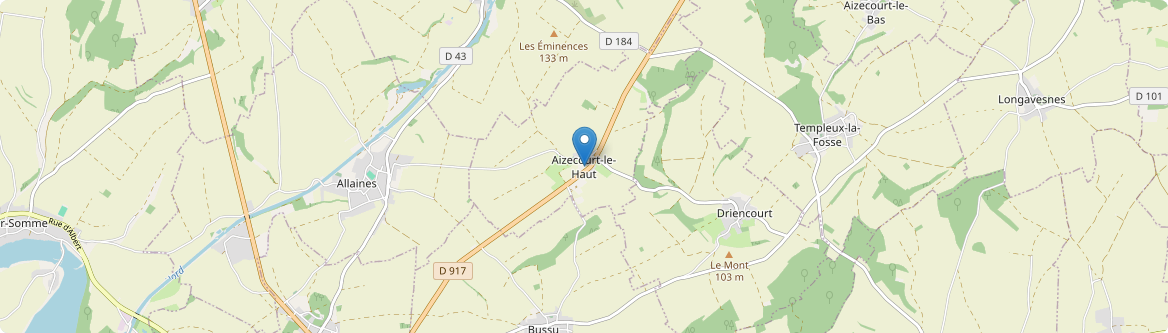 Aizecourt-le-Haut - Carte