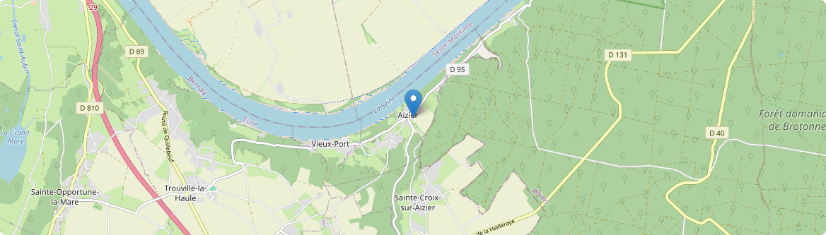 Aizier - Carte