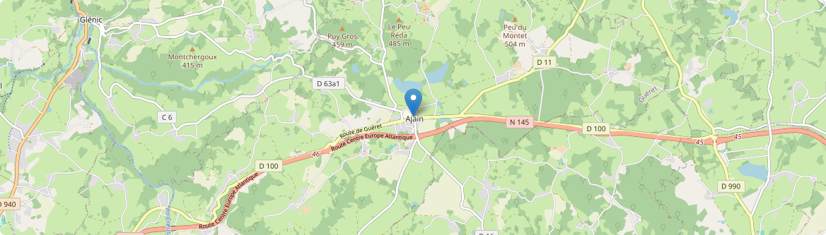 Ajain - Carte