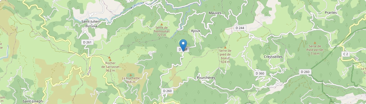 Ajoux - Carte