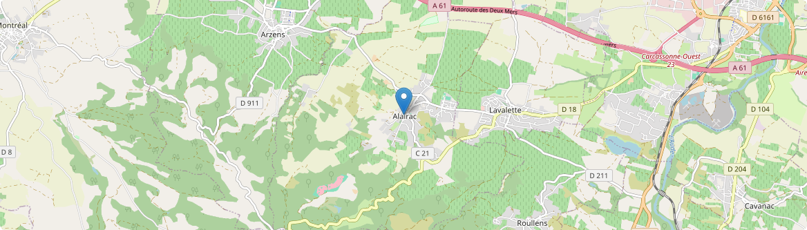Alairac - Carte