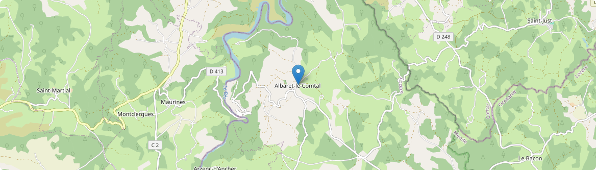 Albaret-le-Comtal - Carte