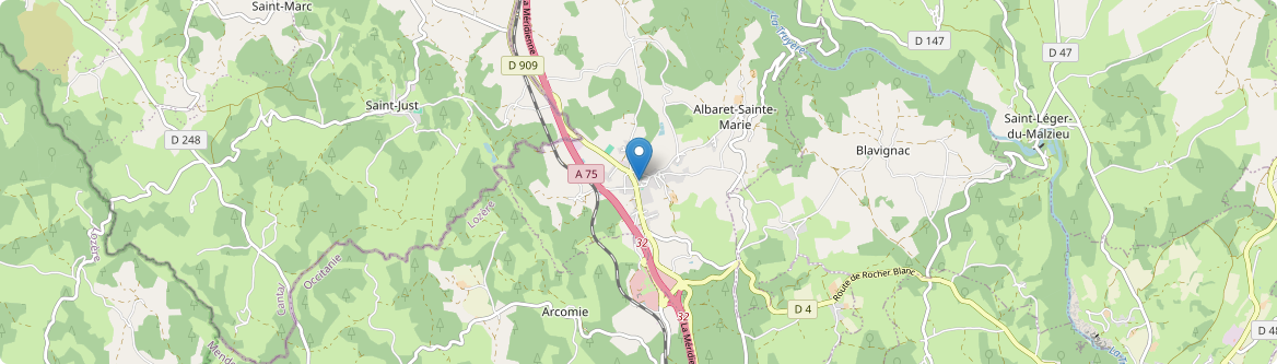 Albaret-Sainte-Marie - Carte