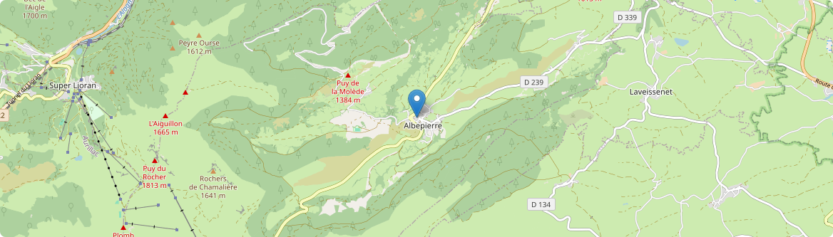 Albepierre-Bredons - Carte