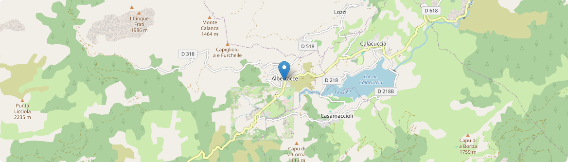 Albertacce - Carte
