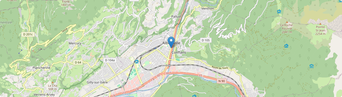 Albertville - Carte