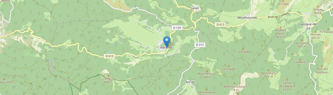 Albières - Carte