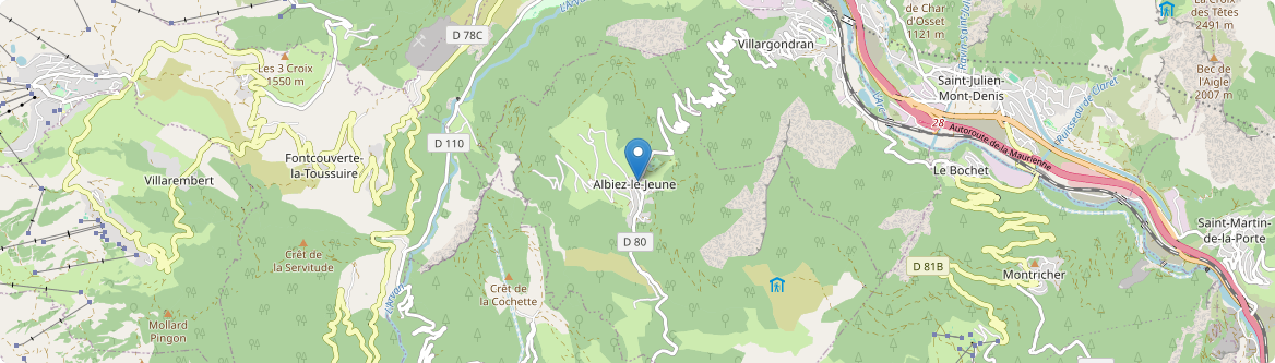 Albiez-le-Jeune - Carte