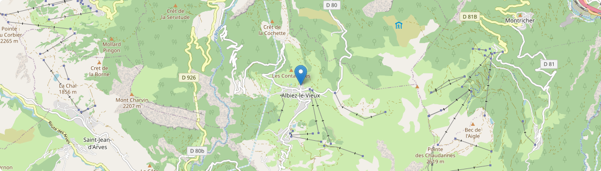 Albiez-Montrond - Carte