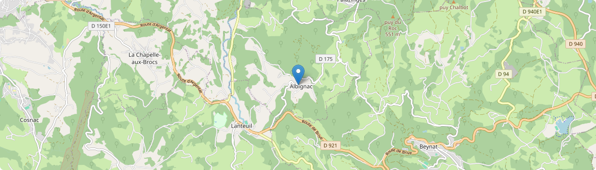 Albignac - Carte