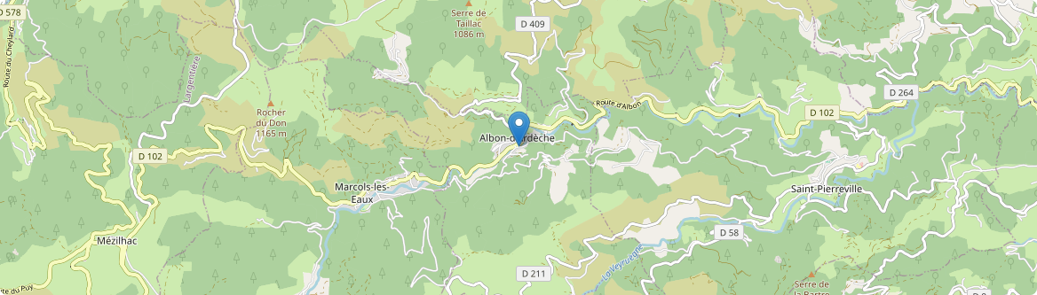 Albon-d'Ardèche - Carte