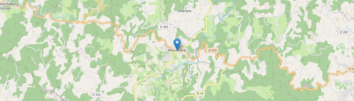 Alboussière - Carte