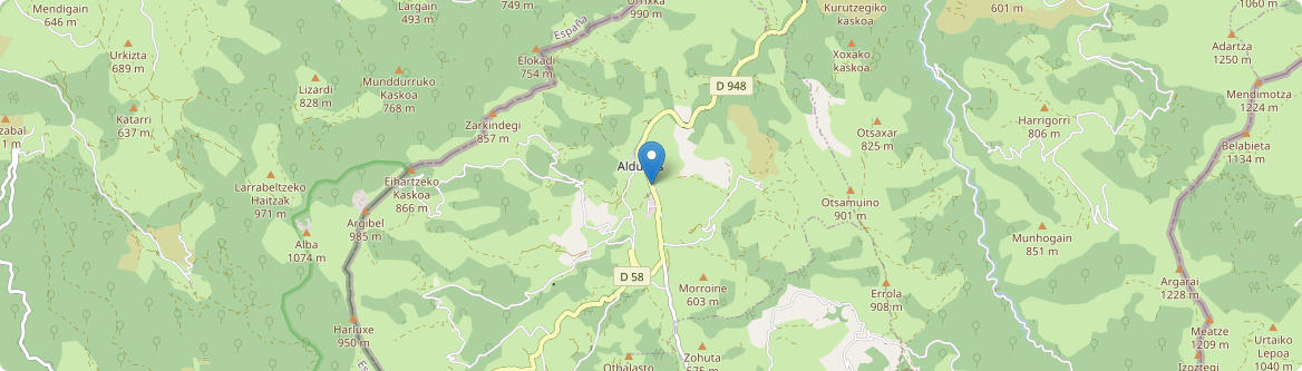 Aldudes - Carte