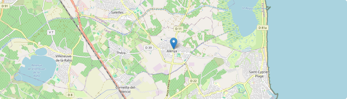 Alénya - Carte