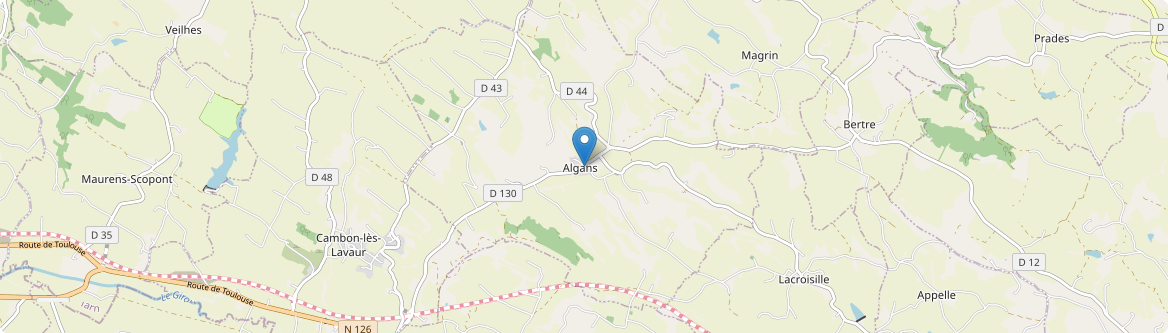 Algans - Carte
