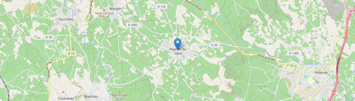 Alignan-du-Vent - Carte