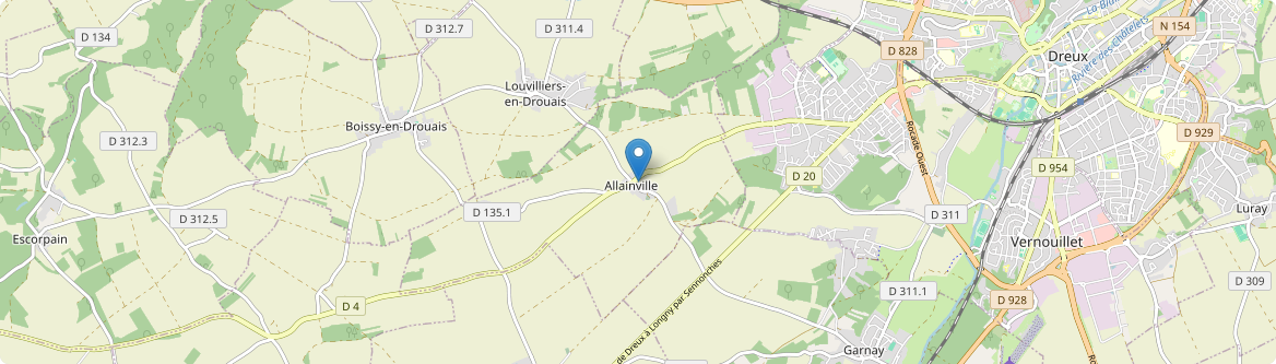 Allainville - Carte
