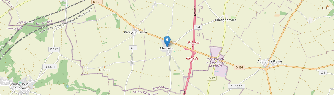 Allainville - Carte