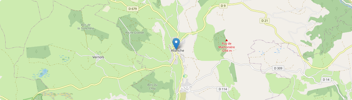 Allanche - Carte