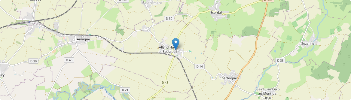 Alland'Huy-et-Sausseuil - Carte