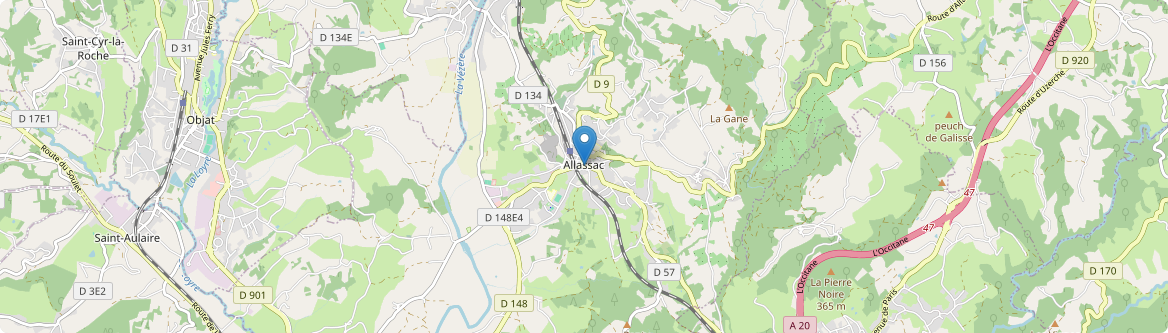 Allassac - Carte
