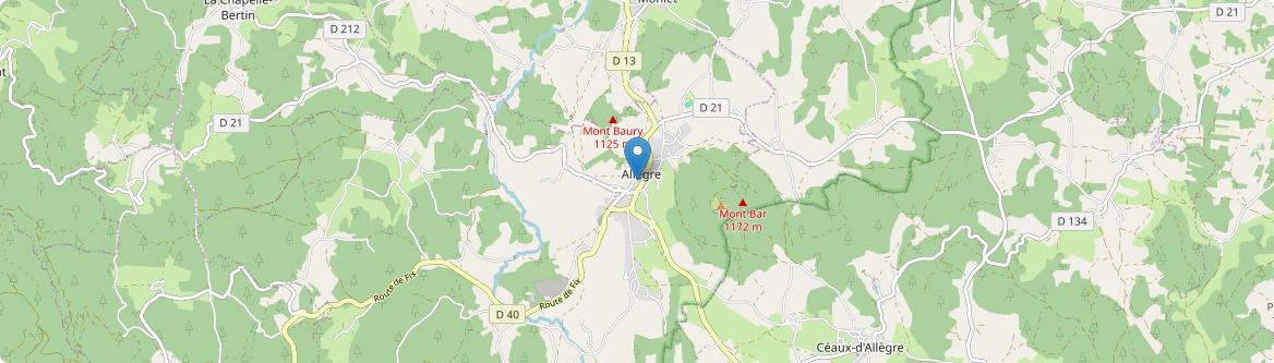 Allègre - Carte