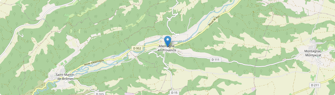 Allemagne-en-Provence - Carte