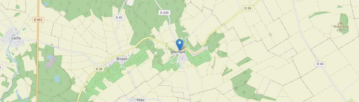 Allemant - Carte