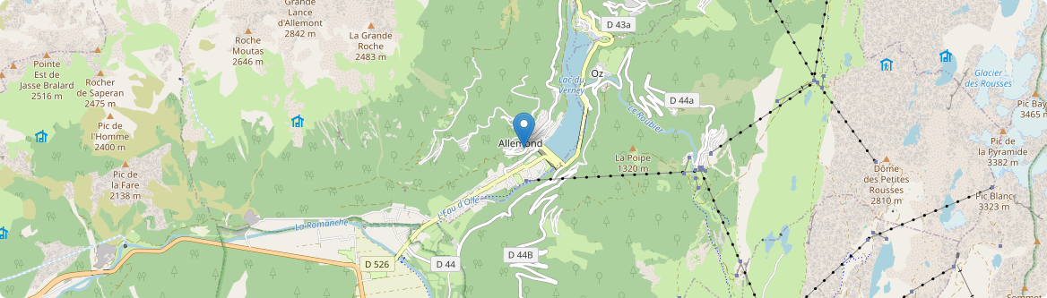 Allemond - Carte
