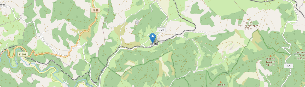 Allenc - Carte