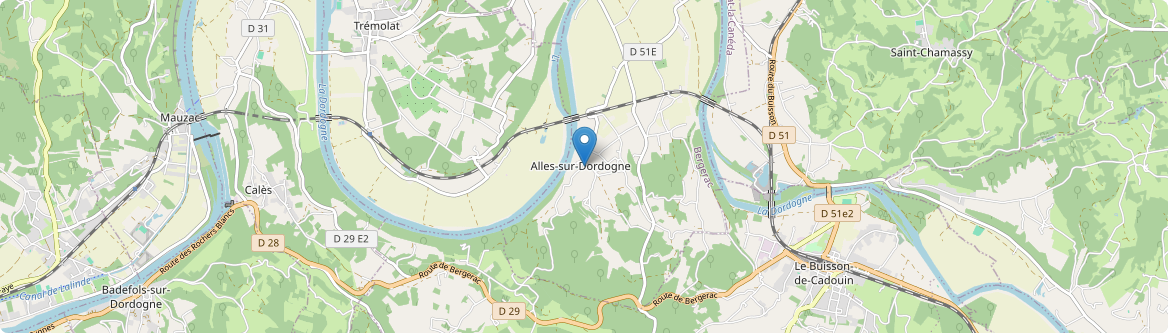 Alles-sur-Dordogne - Carte