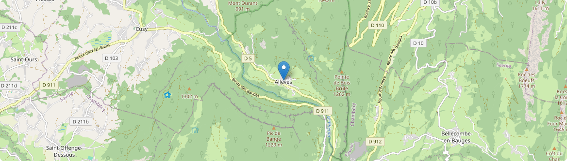 Allèves - Carte