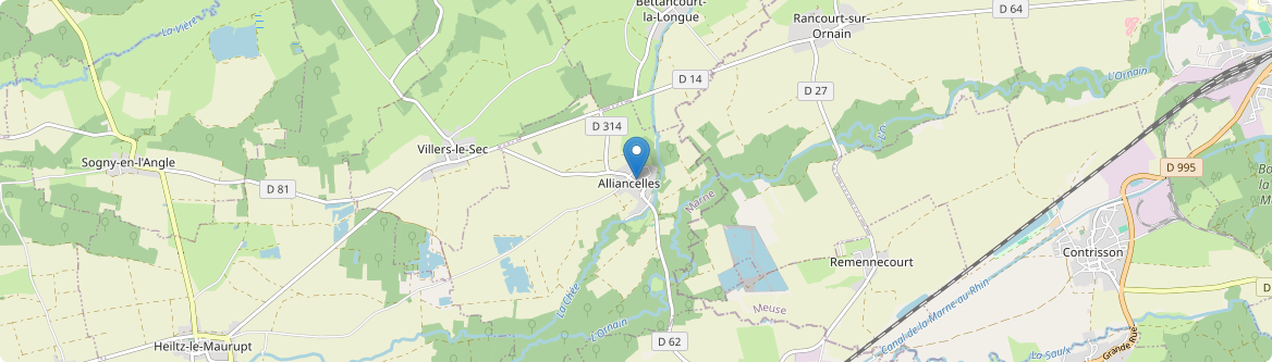 Alliancelles - Carte