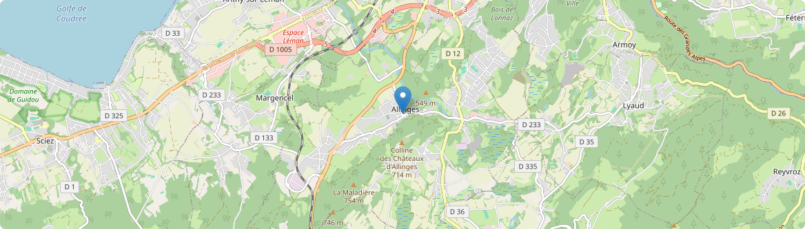 Allinges - Carte