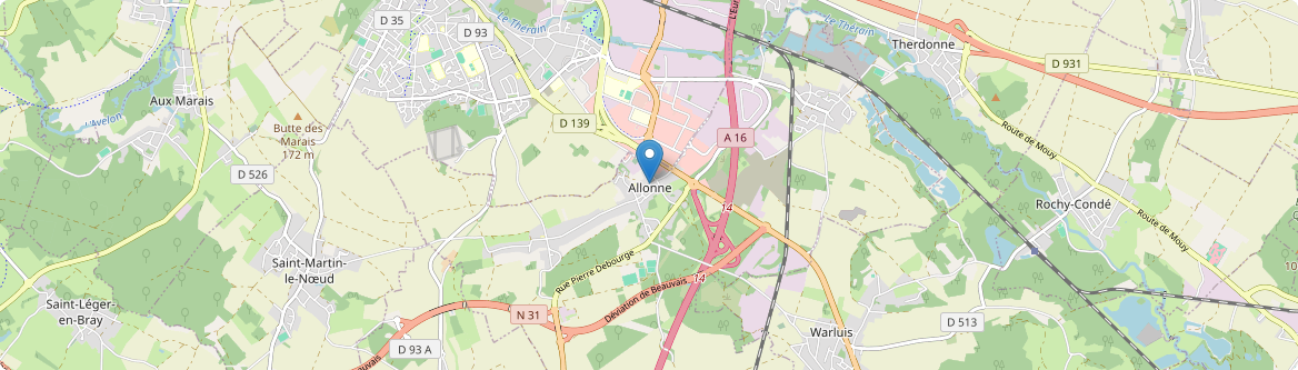 Allonne - Carte