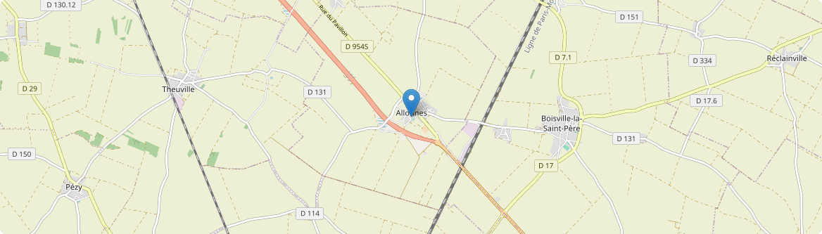 Allonnes - Carte