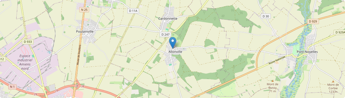 Allonville - Carte