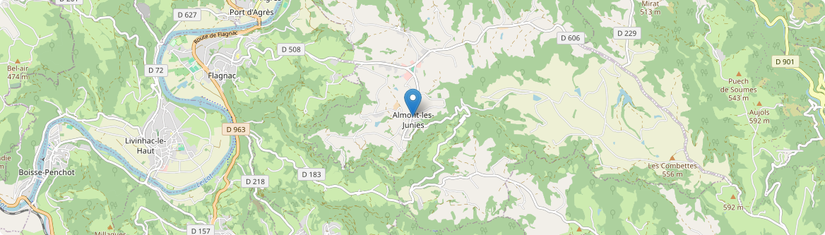 Almont-les-Junies - Carte