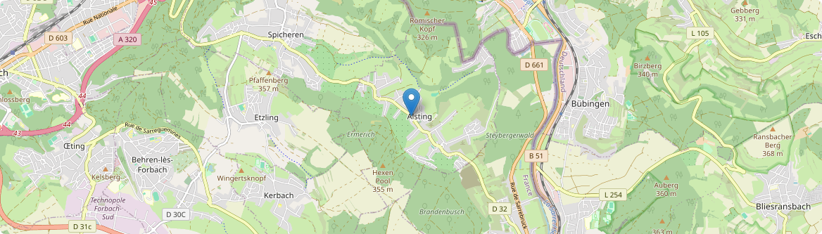 Alsting - Carte