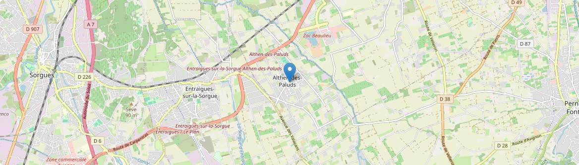 Althen-des-Paluds - Carte