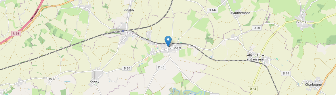 Amagne - Carte