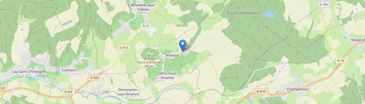 Amance - Carte