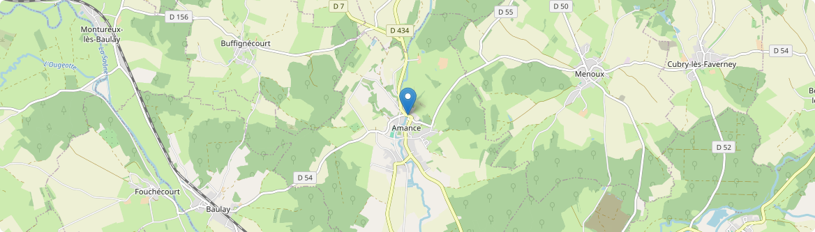 Amance - Carte
