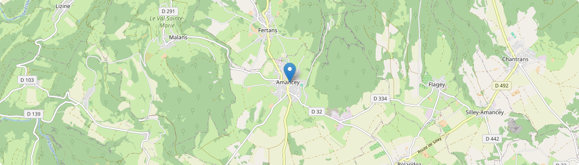 Amancey - Carte
