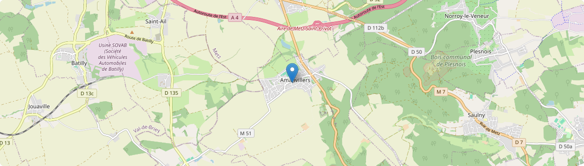 Amanvillers - Carte