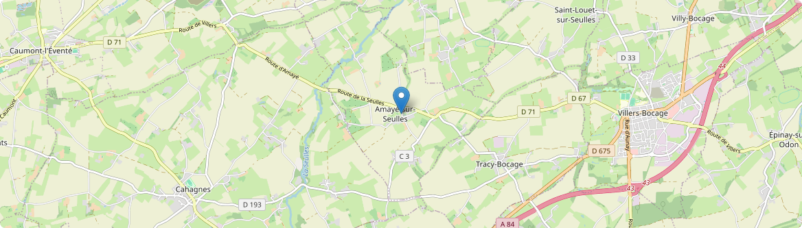 Amayé-sur-Seulles - Carte