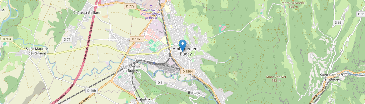 Ambérieu-en-Bugey - Carte
